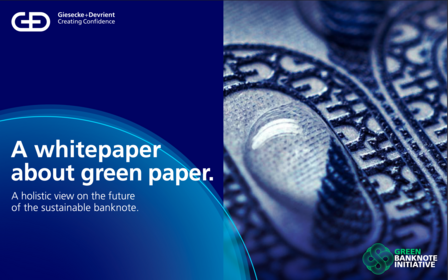 Titelseite des Whitepapers über grünes Papier